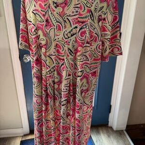 Kim Rogers pink&orange sundress